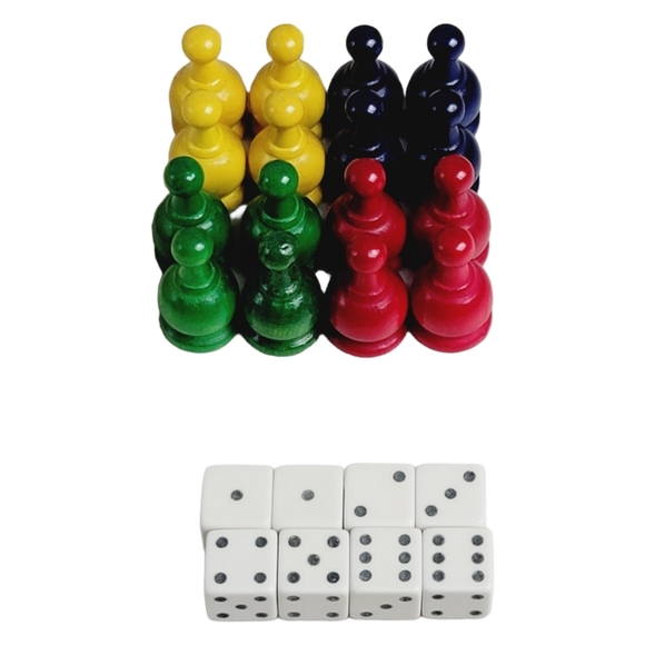 Parcheesi Royal Game of India No. 2 - Selchow & Righter Games 1975 - Picture 3 of 9